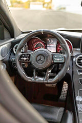Full Complete Carbon Fiber Steering Wheel - Mercedes-Benz AMG CL63 S63 G63 E63 C63 GT.
