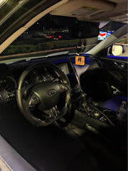 Carbon Fiber Steering Wheel w/ Heated - INFINITI Q50 QX50 2013-17.