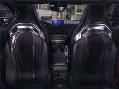 Carbon Fiber Seat Back Covers - Mercedes Benz W205 C63 & C43 AMG / A45 AMG / CLA 45 AMG.