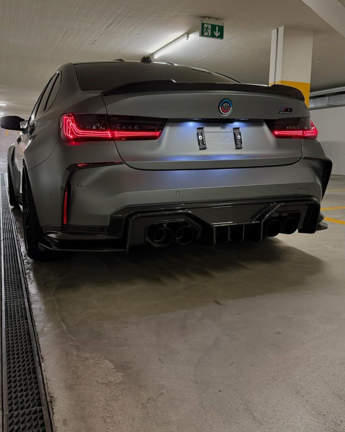 AD Style Carbon Fiber Rear Diffuser - BMW G80 M3 & G82 M4.