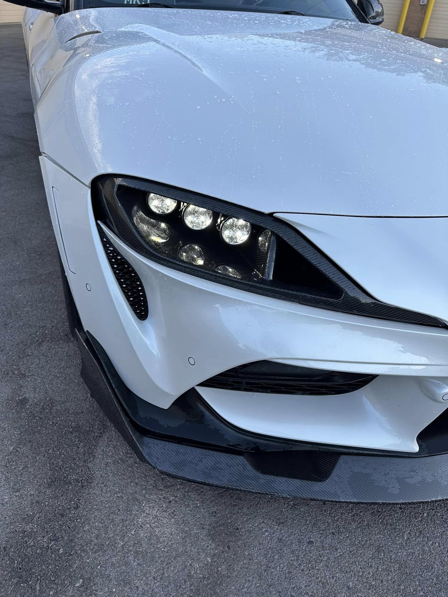 Carbon Fiber Vented HeadLight Air Duct - Toyota Supra MK5 A90 A91 GR 2019-2024.