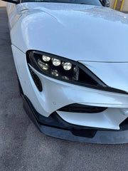 Carbon Fiber Vented HeadLight Air Duct - Toyota Supra MK5 A90 A91 GR 2019-2024.