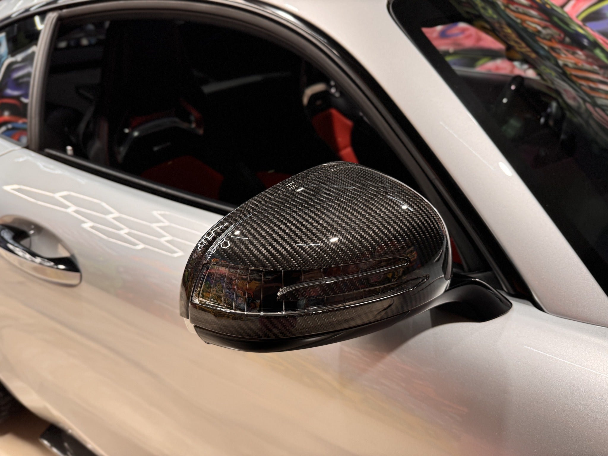 Dry Carbon Fiber Mirror Caps - Mercedes AMG GT/GTS/GTC/GTR C190.