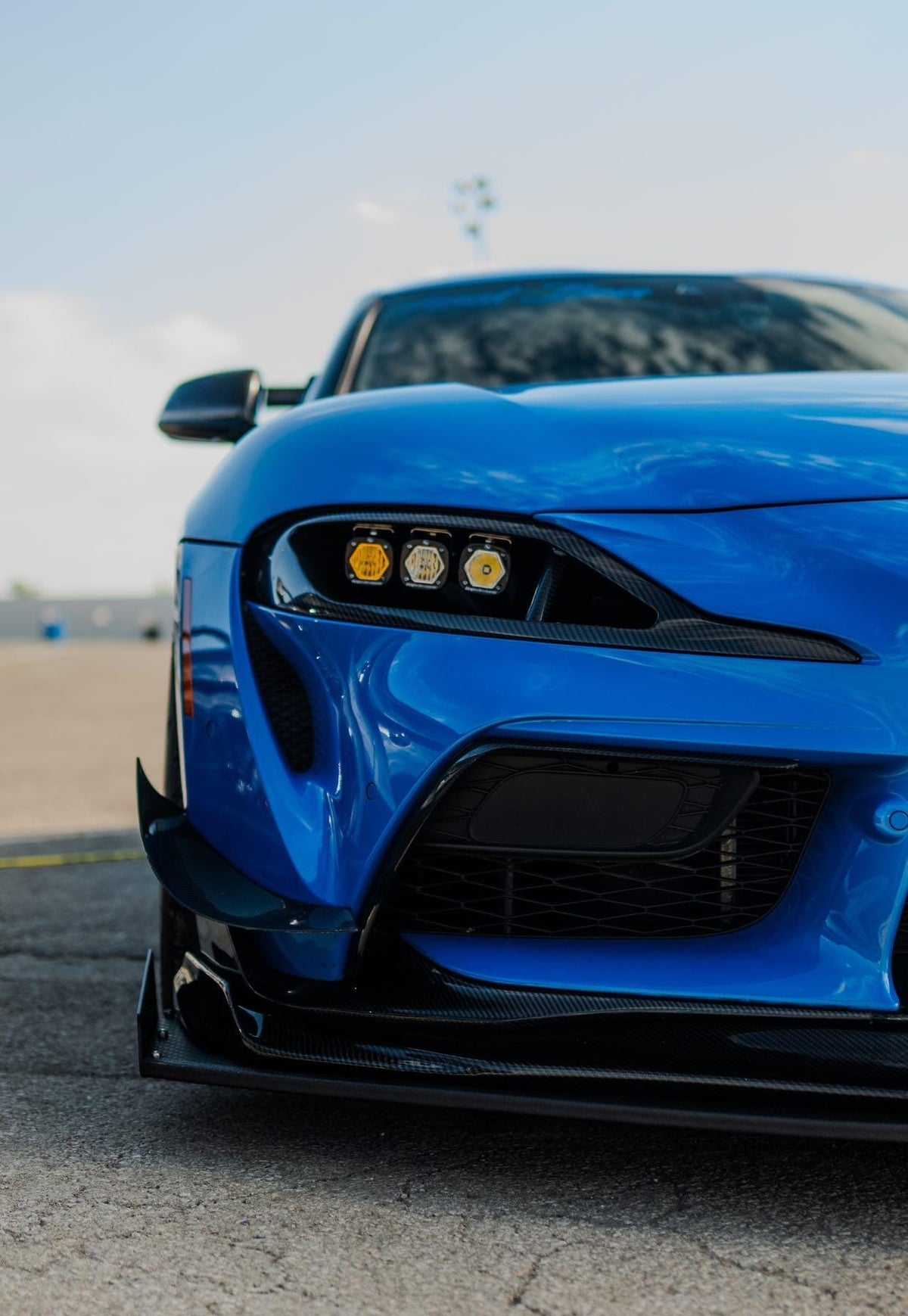 Carbon Fiber Vented HeadLight Air Duct - Toyota Supra MK5 A90 A91 GR 2019-2024.