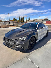 Carbon Fiber Fiber Front Bumper - Infiniti Q60.
