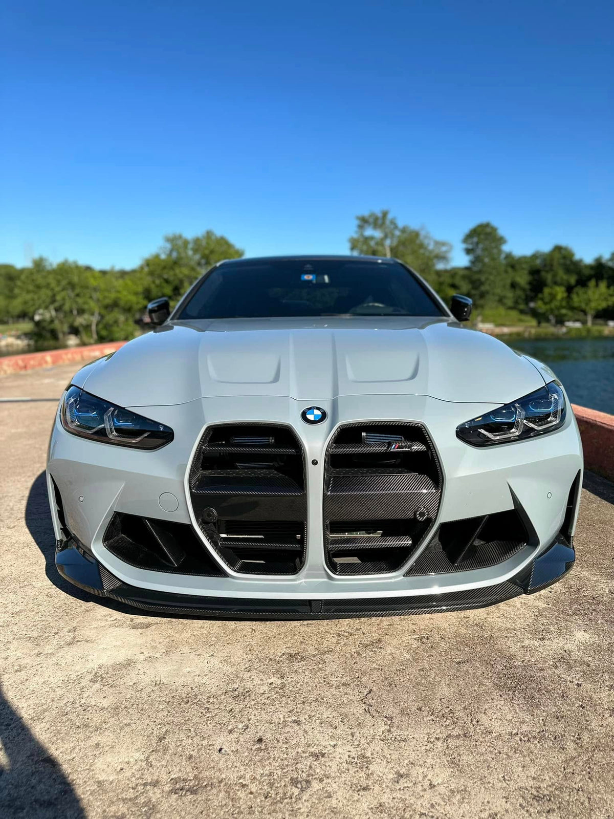 V2 Carbon Fiber Front Grilles - BMW G80 M3 & G82 / G83 M4.