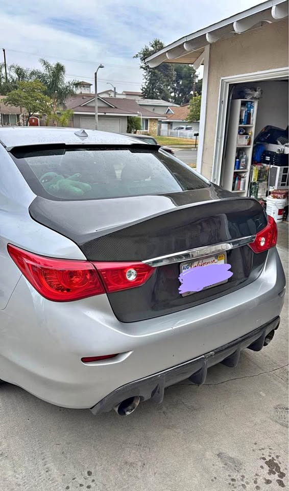 Carbon Fiber Duckbill Trunk Lid - Infiniti Q50.