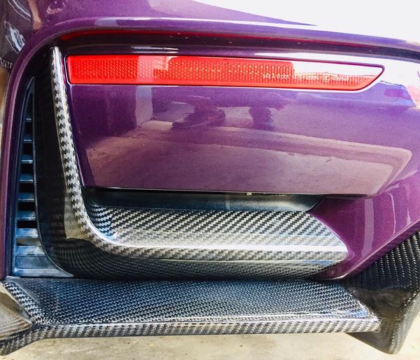 Carbon Fiber Rear Bumper Air Canards Splitter Apron - BMW F80 M3 / BMW F82 & F83 M4.