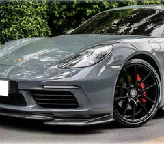 Carbon Fiber Front Lip - Porsche 718 Cayman/Boxster (2016-2023).
