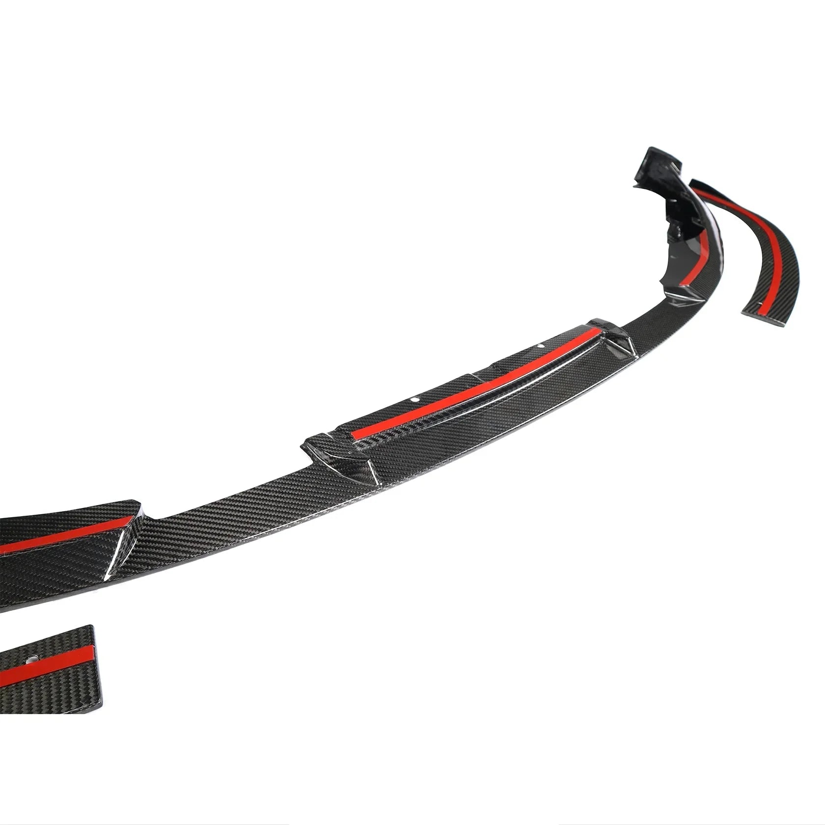 3D Style Dry Carbon Fiber Front Lip w/ Installed by OEM Mounting points - BMW G80 M3 & G82 / G83 M4.