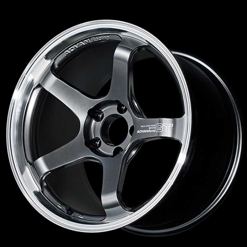 Advan GT Beyond 17x8.0 +45 5-114.3 Machined Hyper Platinum Black