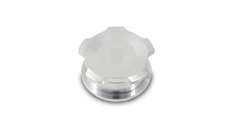 Vibrant 1.5in OD Aluminum Weld Bungs w/ Polished Aluminum Threaded Cap