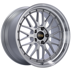 BBS LM 19x10 5x120 ET25 Diamond Silver Center Diamond Cut Lip Wheel -82mm PFS/Clip Required