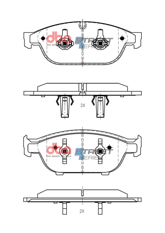 DBA 12-18 Audi A6 Street Series Front Brake Pads