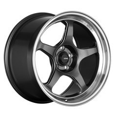 Konig Hyperspec 19x8.5A 5x114.3 ET42 Anthracite Metallic Wheel w/ Mirror Machined Lip (Knurled Bead)