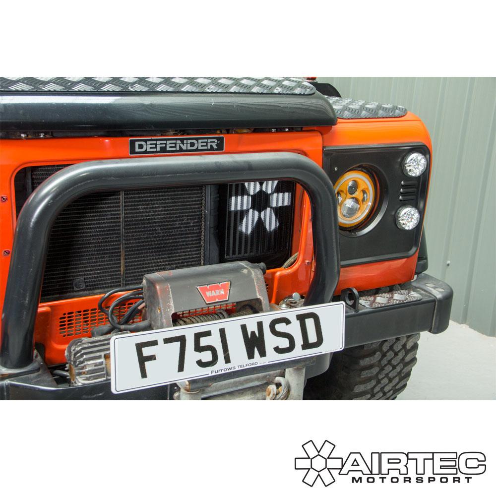 AIRTEC Motorsport Side Mount Intercooler Upgrade for Land Rover 300TDI Platform.