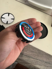 BMW 50th Anniversary Carbon Fiber Wheel Caps.