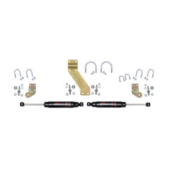 Skyjacker 66-77 Ford Bronco 4WD Black MAX Dual Stabilizer Kit w/ Black Cylinders