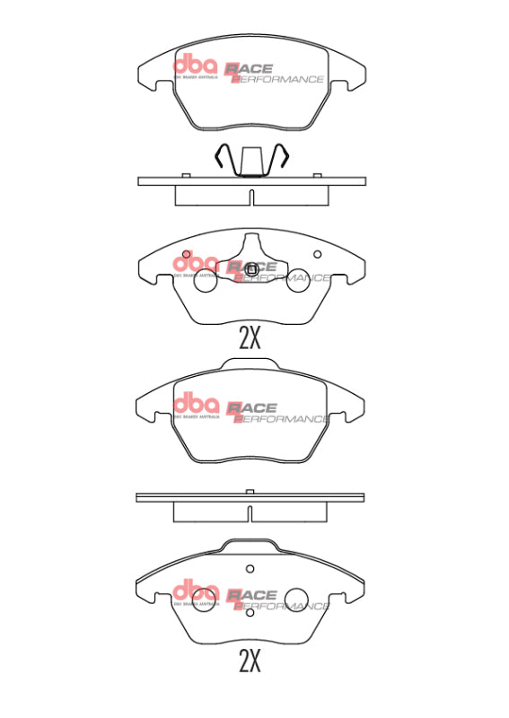DBA 06-13 Volkswagen GTI Front RP Performance Brake Pads