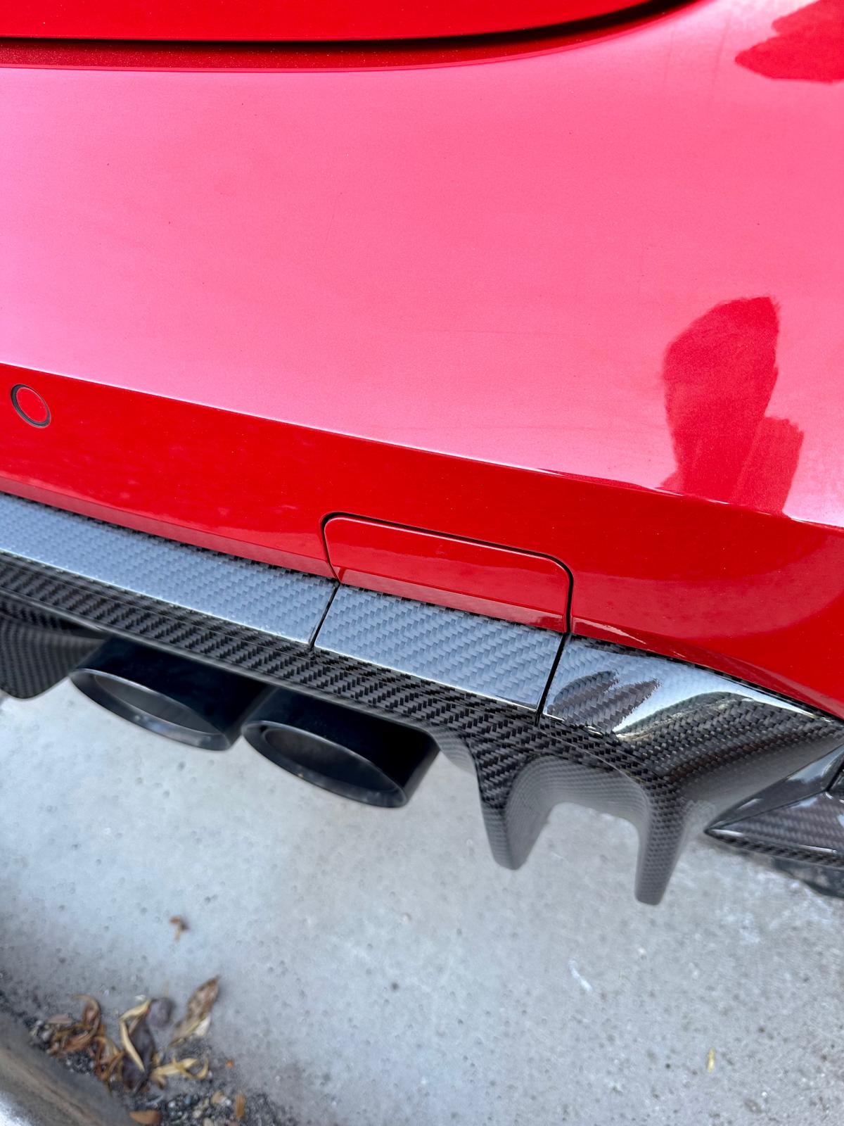 3D Style Carbon Fiber Rear Diffuser + Corner Extension - 2021-2025 BMW G80 M3.