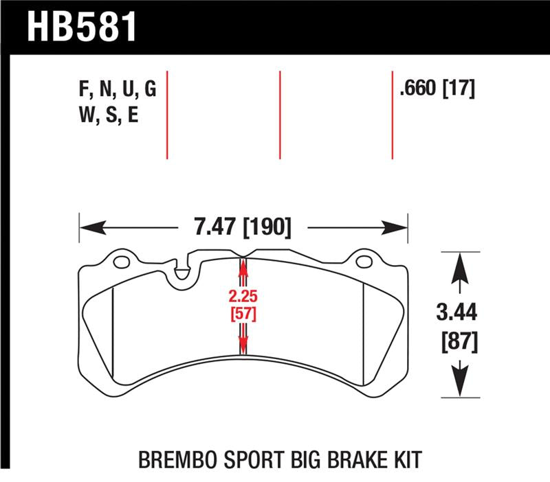 Hawk 09 Nissan GT-R R35 HPS Street Front Brake Pads