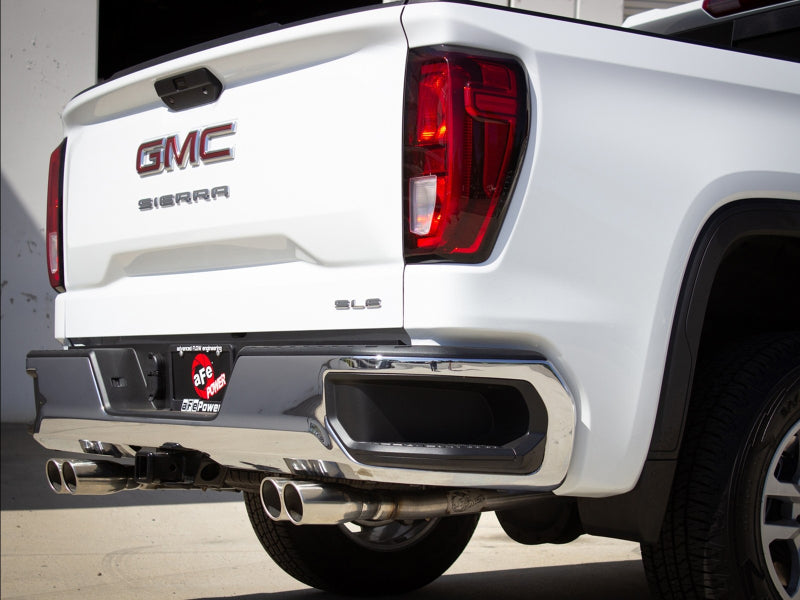 aFe Vulcan Series 3-2.5in 304SS Exh Cat-Back w/ Pol Tips 2019 GM Silverado/Sierra 1500 L4-2.7L (t)