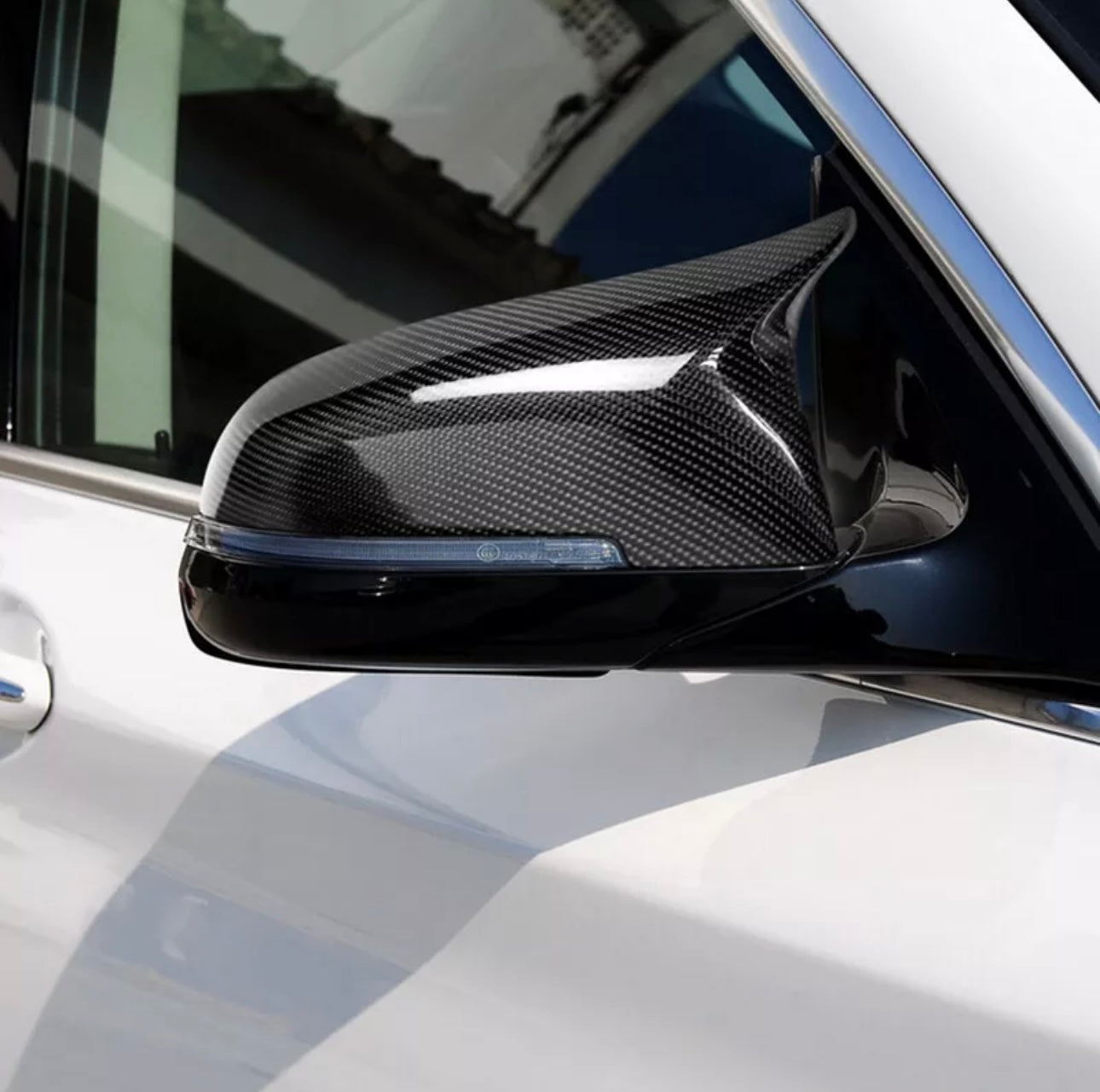 M style Carbon Fiber Mirror Cap Set - BMW F10 & F07 5 Series.