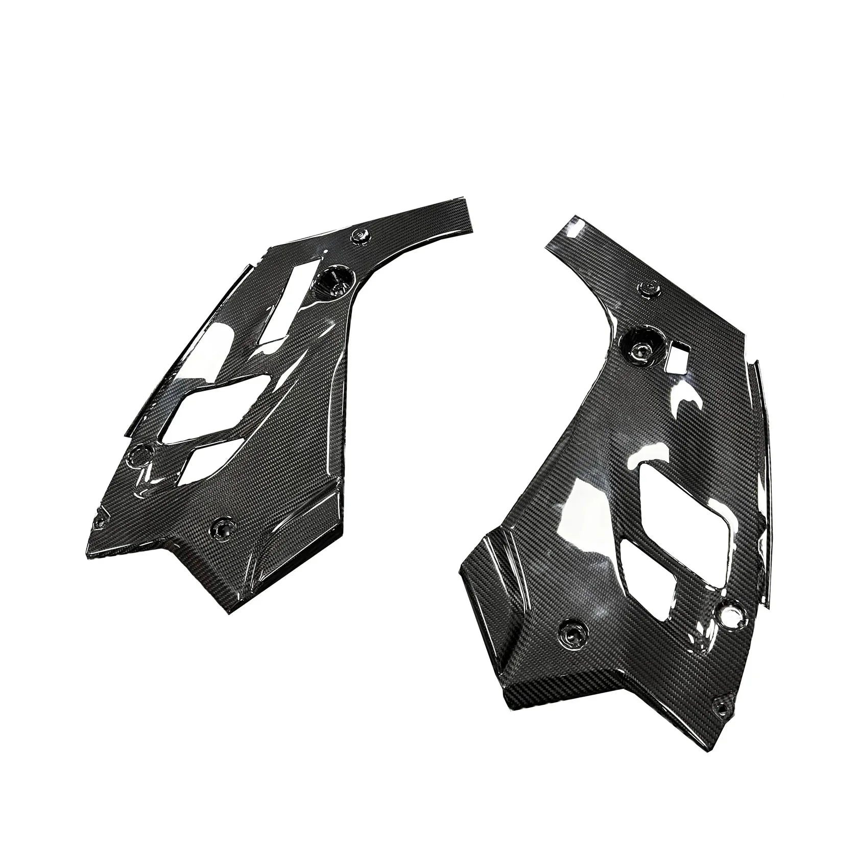 Carbon Fiber Engine Bay HeadLight Lamp Corner Covers - BMW F90 M5.