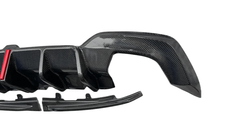 Carbon Fiber M Performance Rear Diffuser w/Brake Light - BMW 3 Series G20.