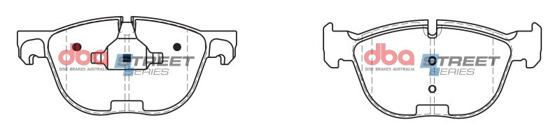 DBA 16-18 BMW X4 M40i Street Series Front Brake Pads