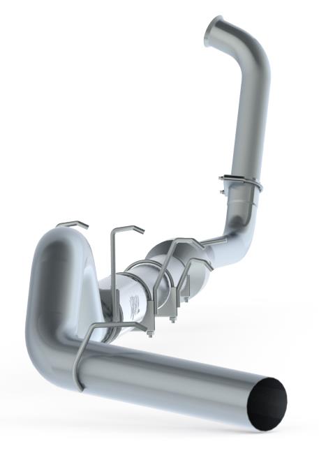 MBRP F-250/350 6.0L EC/CC 5in Turbo Back (Stock Cat) Single Side Exit AL
