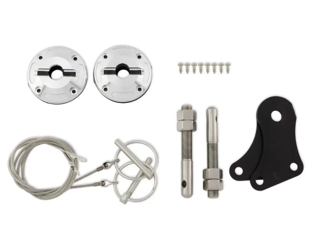 Drake Billet/Stainless Steel Hood Pin Set Ford Mustang 2005-2009