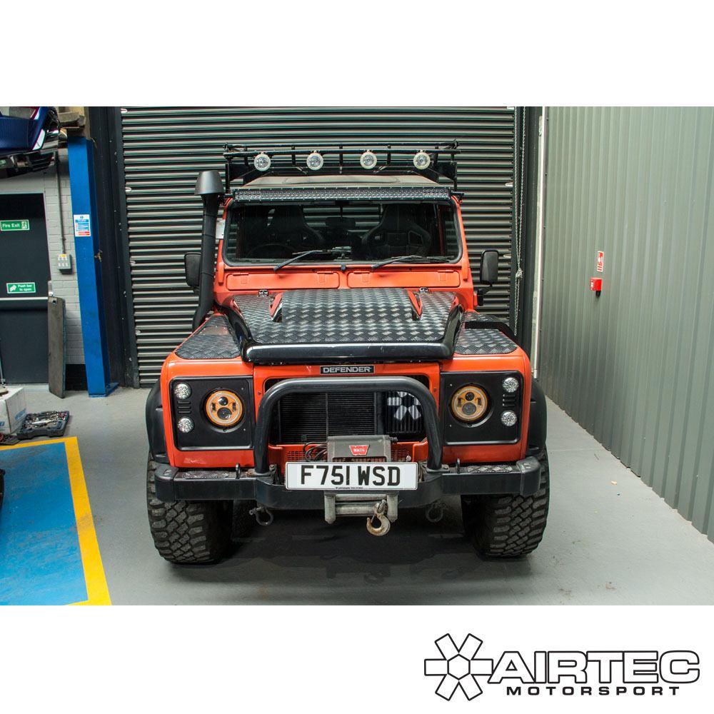 AIRTEC Motorsport Side Mount Intercooler Upgrade for Land Rover 300TDI Platform.