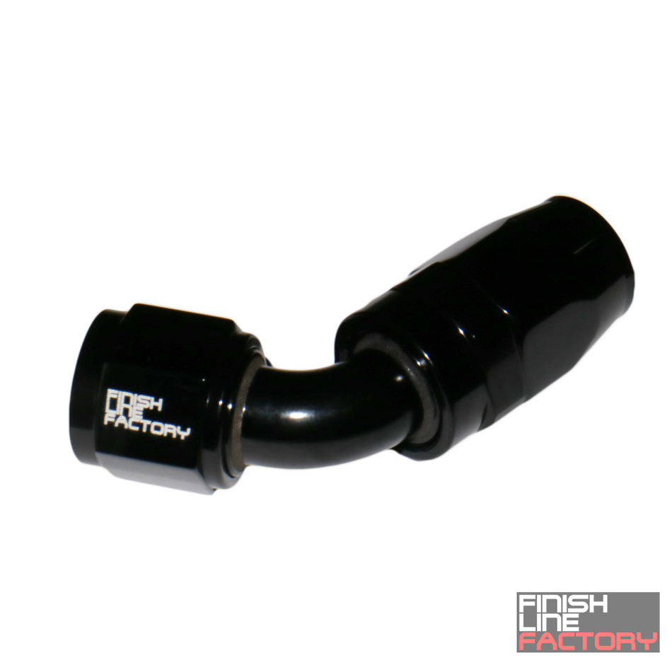 FLF Swivel Hose End (Braided Rubber) - 60 Degree