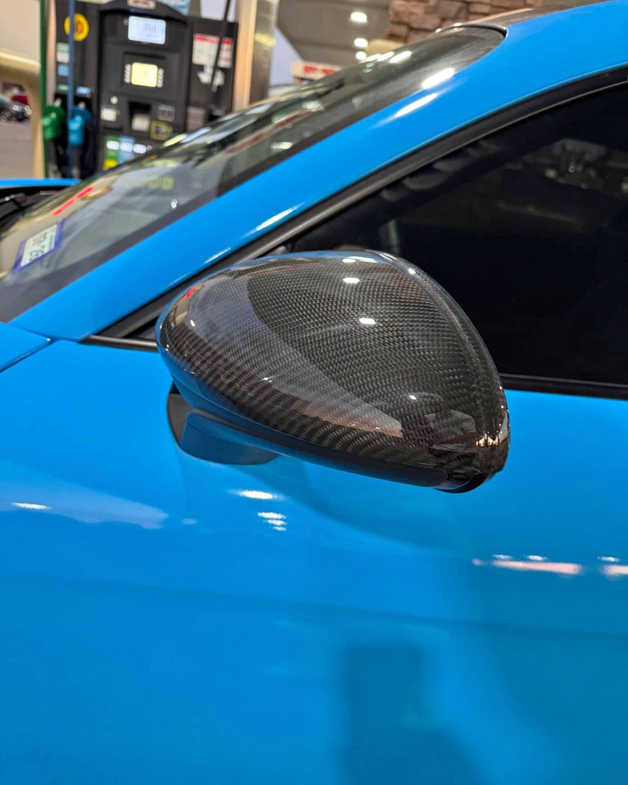 Dry Carbon Fiber Mirror Cap Set Replacement - Porsche 981 Boxster GTS 991 911.