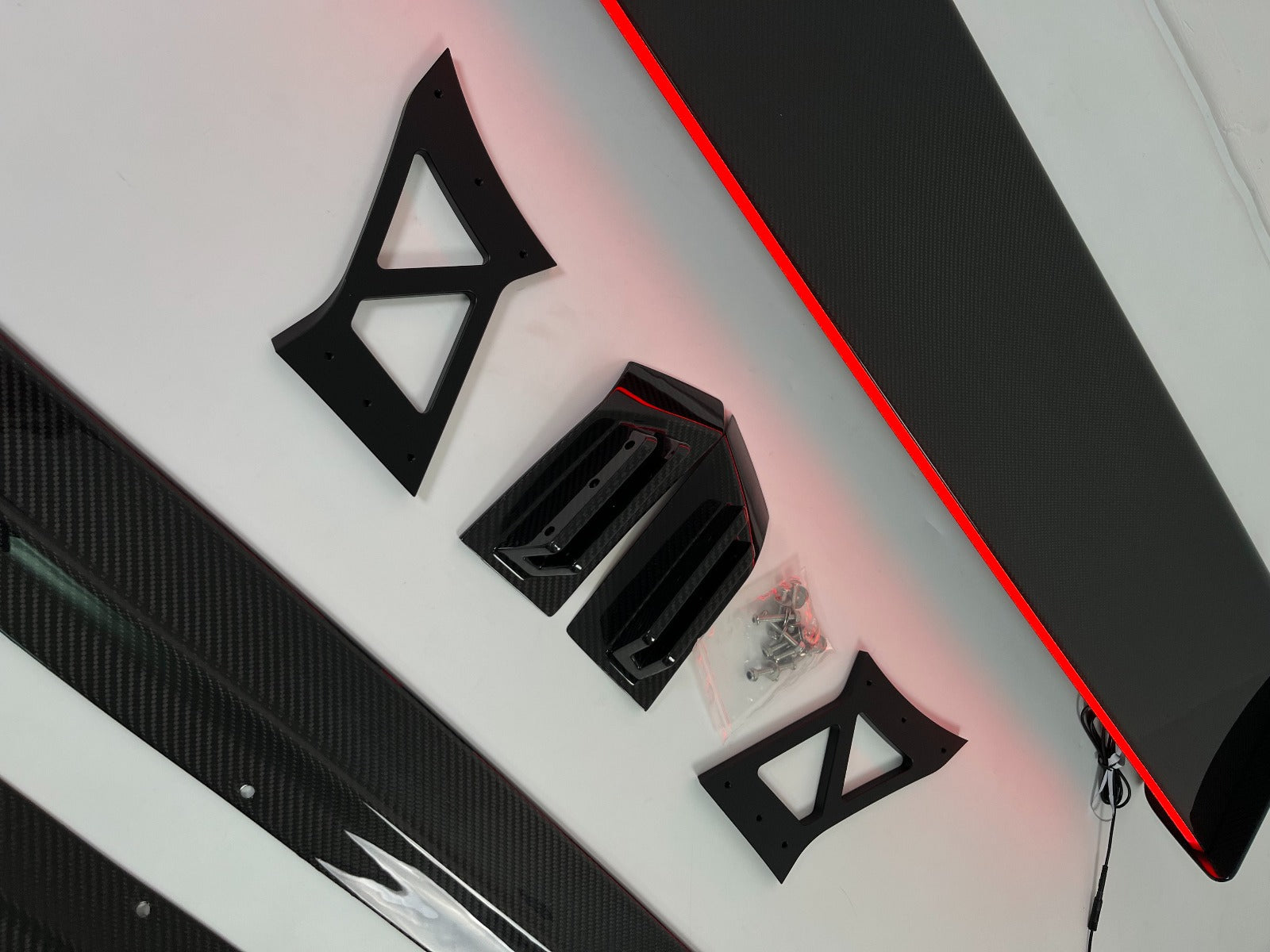 Prepreg Carbon Fiber Wing w/ LED - BMW G80 M3 / G82 M4 / G87 M2.