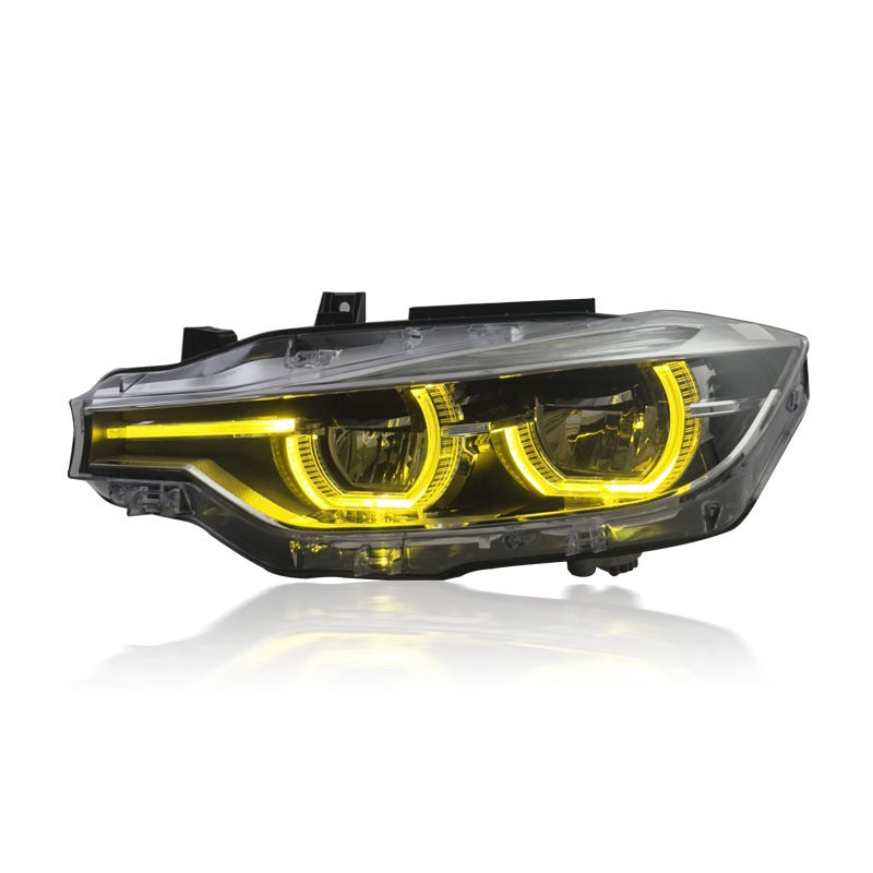 BMW F30 3 series Yellow/White Switchable LCI Style  V2 Headlights - BMW F30 3 series / F35.