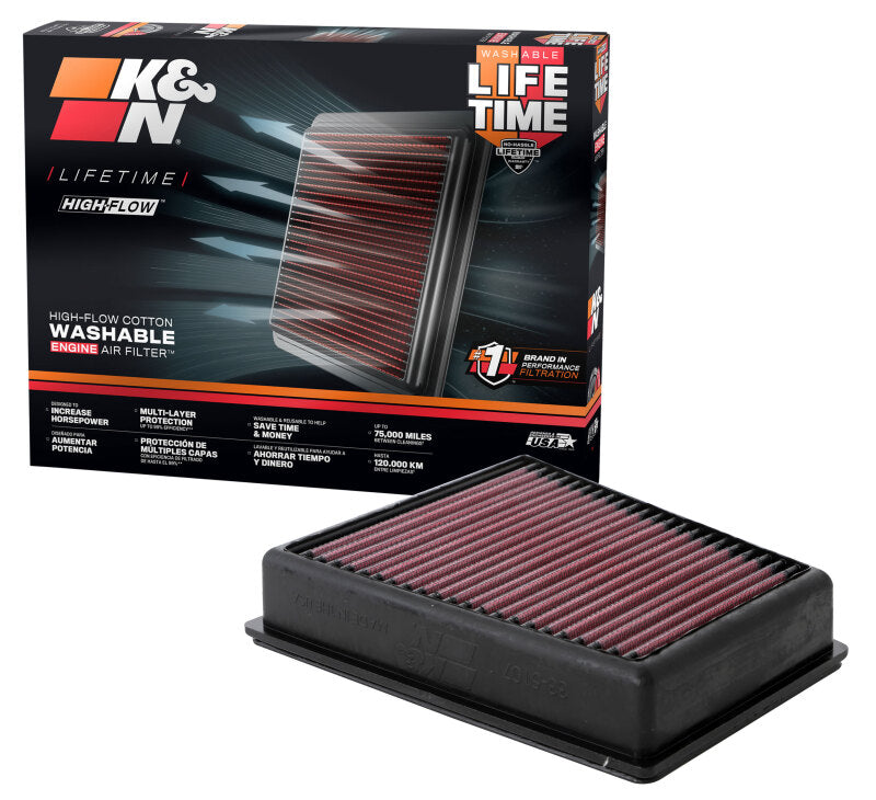 K&N 20-21 Buick Encore GX L3-1.2L F/I Replacement Drop In Air Filter
