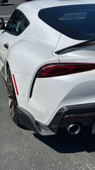 Carbon Fiber Rear Diffuser V2 for Toyota A90 Supra.