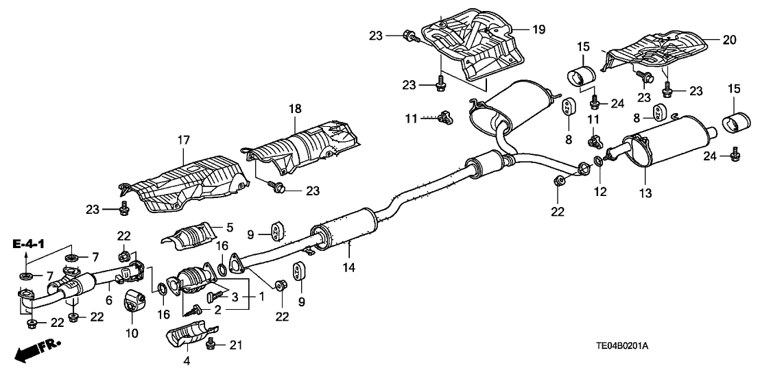 PLM Gaskets For 08+ ACCORD 08+ TL PCD Primary Catalytic Converters to J-Pipe.