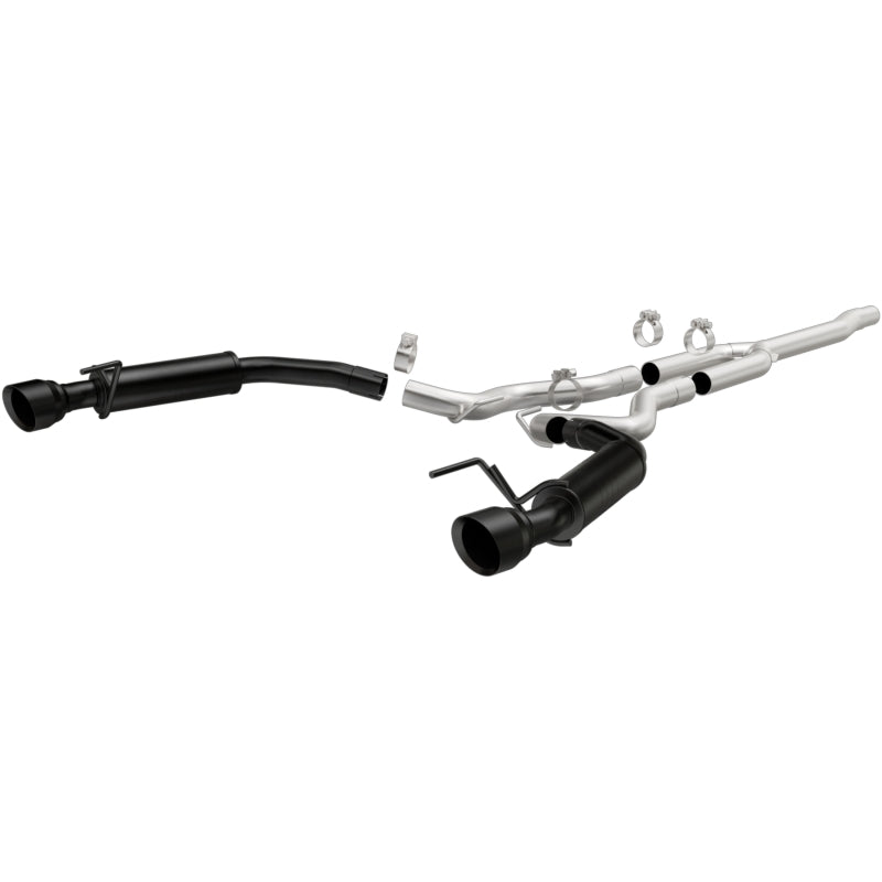 MagnaFlow Cat-Back 15-16 Ford Mustang 2.3L L4 Competition SS 3in Dual Split Rear 4.5in Black Tips