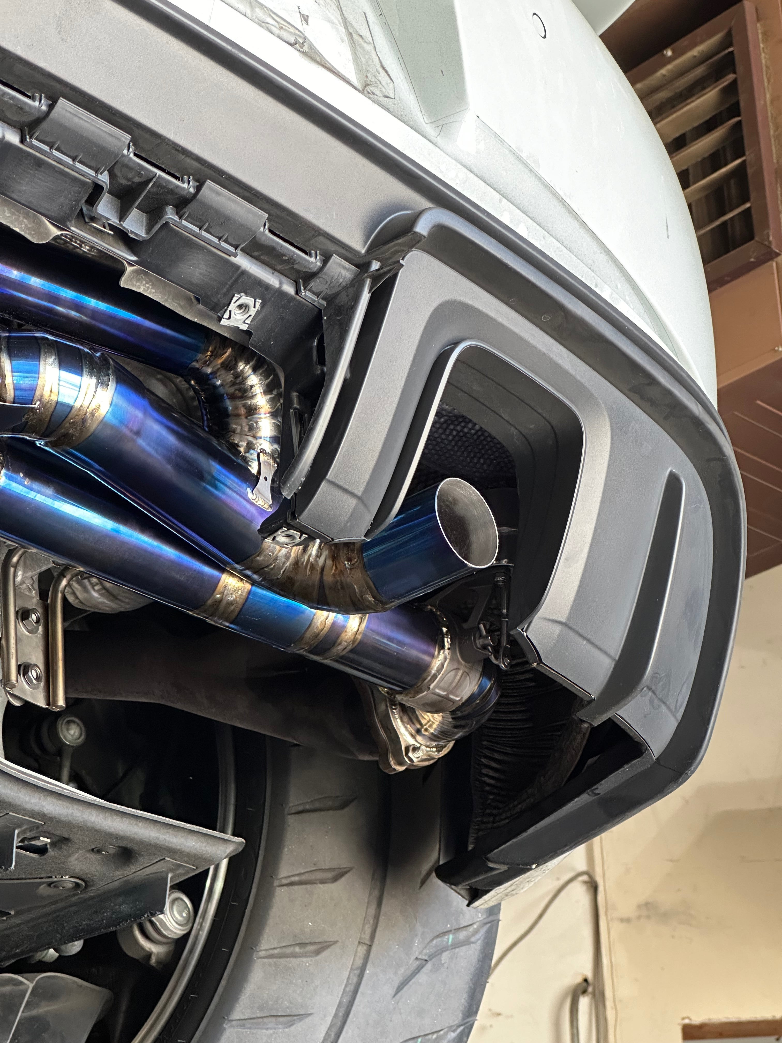 Titanium Valved Exhaust System Catback - Porsche 718 GT4.