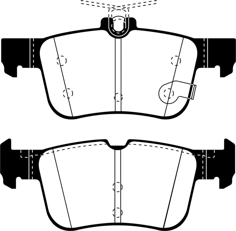 EBC 2013+ Lincoln MKZ 2.0L Hybrid Ultimax2 Rear Brake Pads