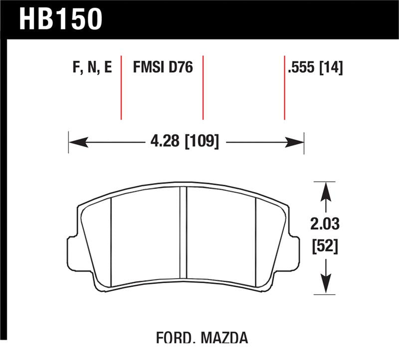 Hawk HPS Street Brake Pads