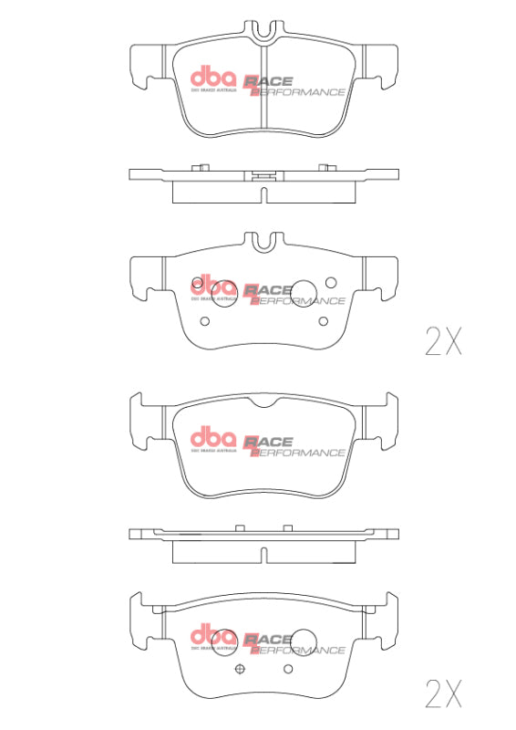 DBA 16-21 Honde Civic (Excl Si/Type-R) RP Performance Rear Brake Pads