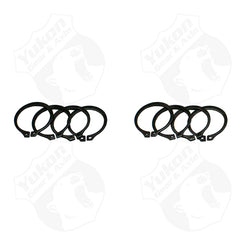 Yukon Gear (4) Full Circle Snap Rings / Fits Dana 60 733X U-Joint w/ Aftermarket Axle
