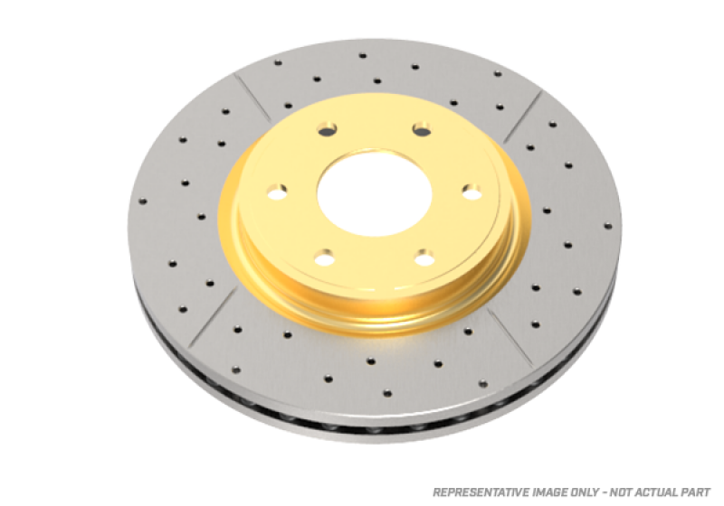 DBA 90-01 Acura Integra Rear Street Series Drilled & Slotted Rotor w/Gold Hat
