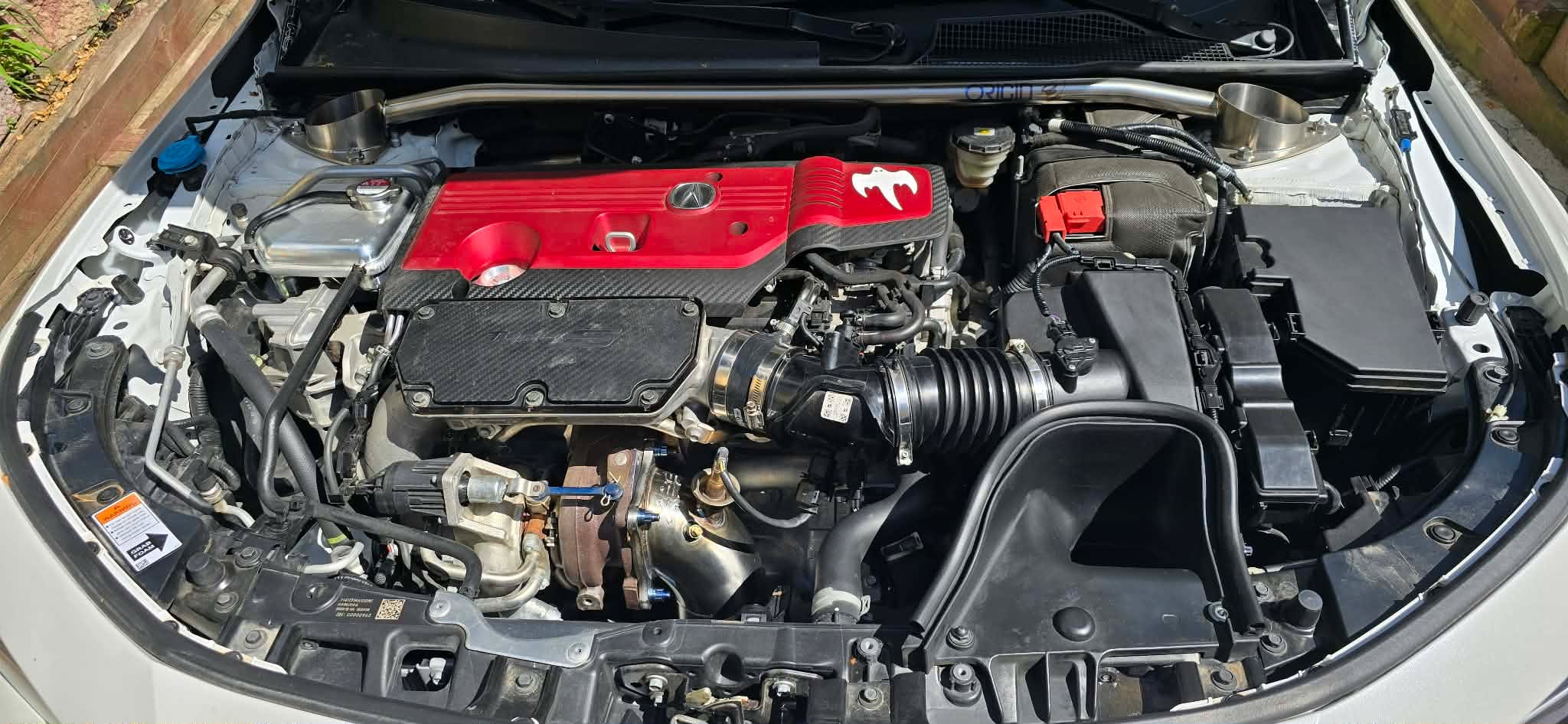 SBX GESI Catted Downpipe on car