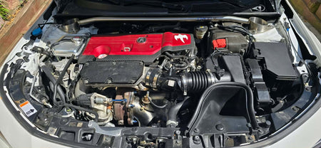 SBX GESI Catted Downpipe on car