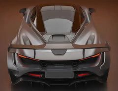 Dry Carbon Fiber Performance GT Rear Wing Spoiler w/ Dry Carbon Base Panel- Mclaren 720S